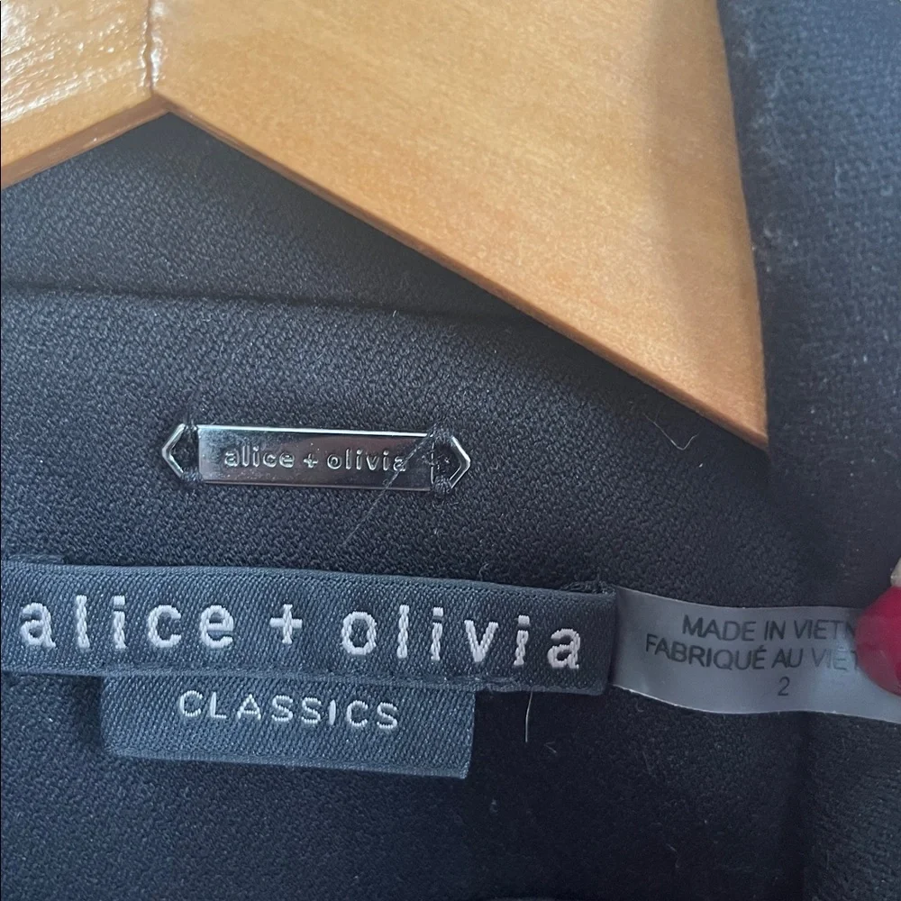 Alice + Olivia Black Blazer with Gold Buttons - Picture 5 of 8